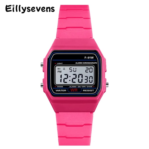 Unisex män Kvinnor Digitala klockor Lyx Herr Analog Militär Sport Led Life Vattentät Watch Kvinnor Zegarek Damski Orologio Purple