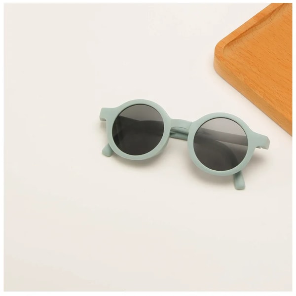 Classic Ins Vikbara solglasögon Barn Märkesdesigner Rosa Rund Ram Solglasögon Flickor Pojkar Lentes UV400 GAFAS Sol Mujer c2 1-8 years old