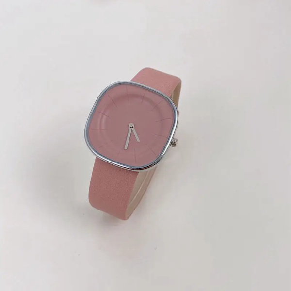 Premium Square Watch Dam Enkel Design Mode All-match Watch Damklockor för kvinnor Quartz Damklockor Femme Luxury Pink