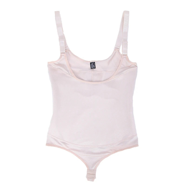 Latex Helkroppsformare Waist Trainer underbyst Smalning Underkläder Bodysuits Shapewear Magstrimmer Dam Korsett Beige M