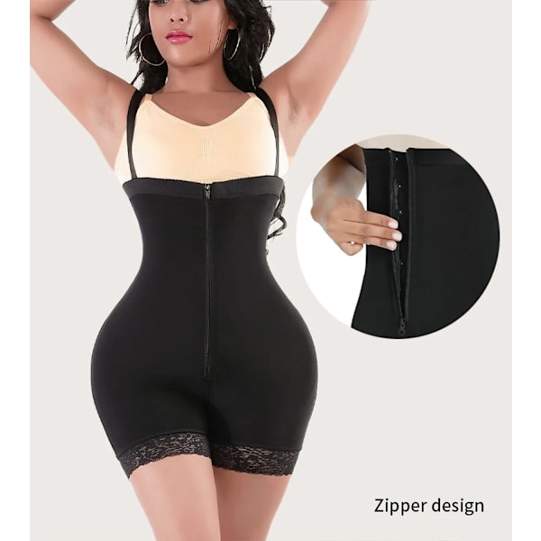 AfruliA Bantningskorsett High Waist Trainer Shapewear Sexig Butt Lifter Magkontroll Skims Body Shaper Body Fajas Colombianas apricot NO zipper S
