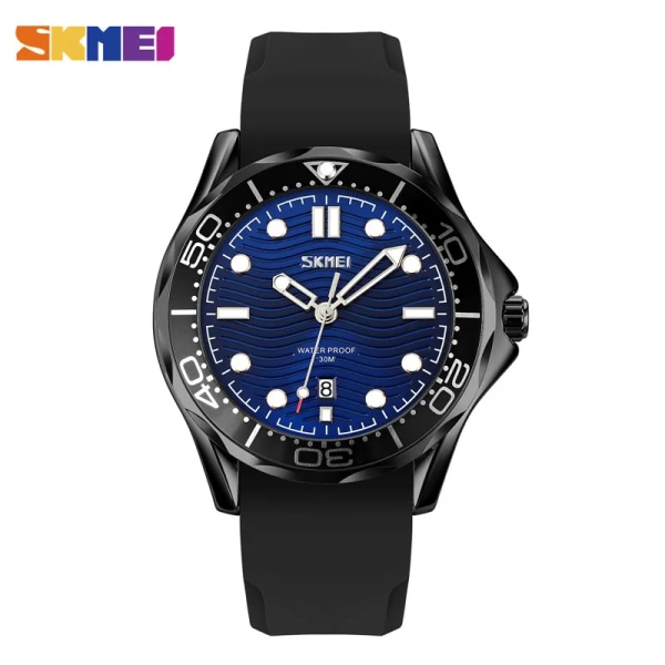 SKMEI Japan Quartz urverk Herr Klockor Three Dimensional Texture Dial Armbandsur Fashon Datum Tid Klocka Man reloj hombre 9276 color 4