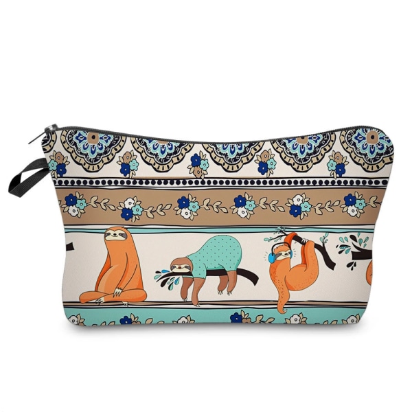 Lovely Monkey Printed Pencil Bag Mode Dam Kosmetika Organizer Bag för resor Färgglad förvaringsväska för Lady Liten presentpåse 273-7