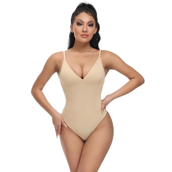 T-Shaping Beauty Back Base-on Body Shaping Kläder Kroppshög Elastisk Kroppsformning Spårlösa magformande Underkläder för kvinnor Skin XXXL