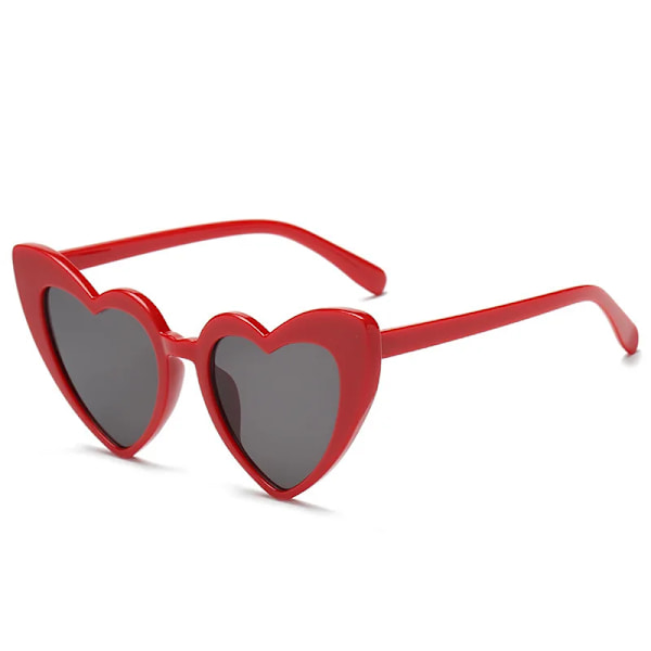 Dammode Hjärtformade effekter Glasögon Watch ljuset ändras till hjärtform på natten Diffraktionsglasögon Solglasögon för kvinnor Red-A Adult