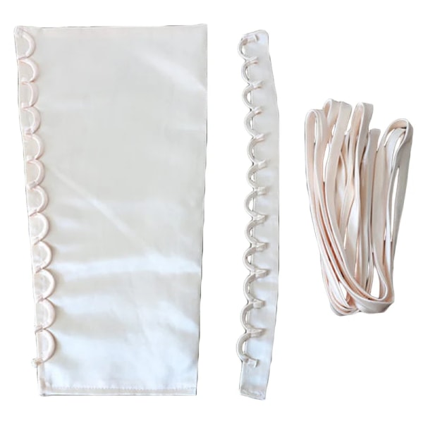 3st/ set Satin Korsett Kits Dragkedja Byte Bröllopsklänning Rygg Spets Webbing DIY Craft Bröllopsklänning Tillbehör Spets 4 Champagne One Size