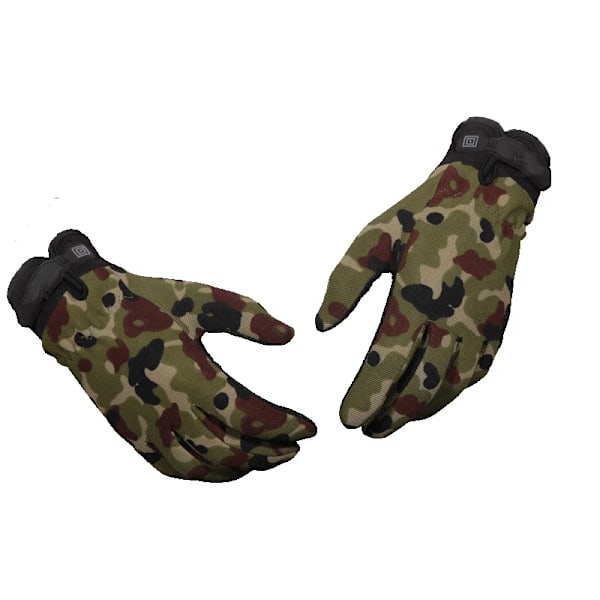 Taktiska utomhushandskar Taktiska handskar Halvfinger Sporthandskar Fitness Fotvandring Ridning Cykling Militär Kvinnors Herrhandskar 2-camouflage M