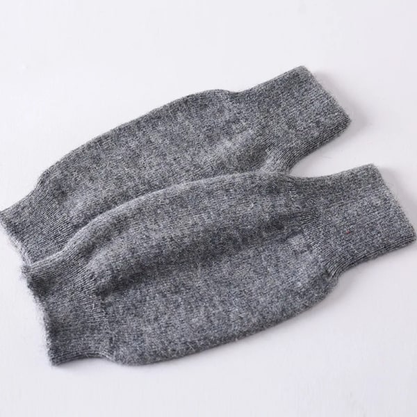 Handskar Dam Vinter Höst Ull Värme Fingerlösa Studenter Flicka Pojke Stickad Halvfinger Utan Handskar Arbete Värme Pekskärm 12 Medium grey