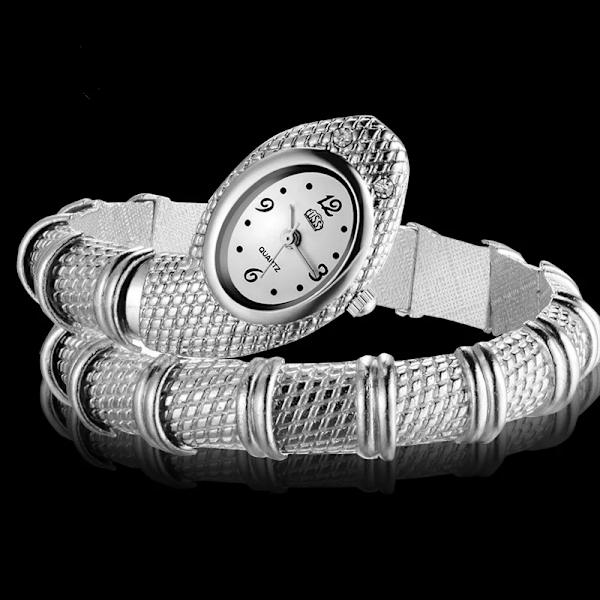 Ormklocka för kvinnor Watch Lyxguld Damklockor Mode Watch Klocka reloj mujer montre femme Gold