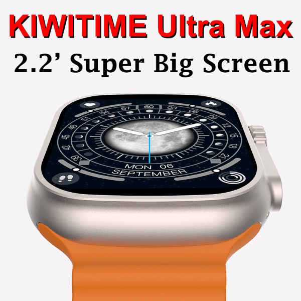 KIWITIME Ultra Max Smart Watch 1:1 49mm Storlek 2.2\ GoldnOrangeAlpine Global Version