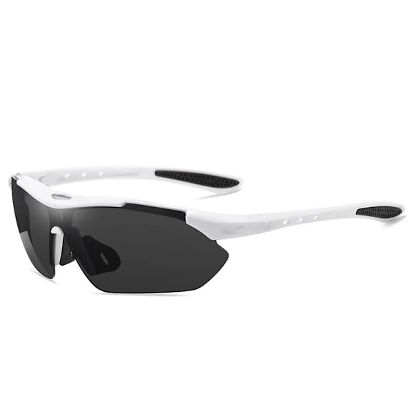 Cykelsolglasögon Unisex ventilerade glasögon Ögonskydd Vinddammtäta glasögon utomhussport UV-skyddande antistänk Ciclismo White-C
