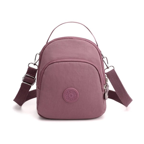 Messenger Bag Causal Kvinnor Axelväska Multi Nylon Kvinna Crossbody-väskor Kvinna Crossbody Moderväska Shoudlerväska Pink 04
