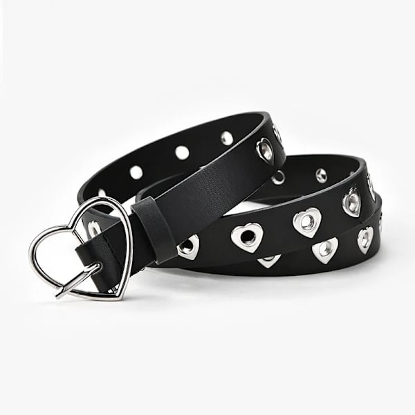 Kvinnor Y2K Bling Bling Rhinestones Bälte Flickor Skallebälten Andra lagret Koskinn Toppkvalitetsrem Kvinna För Jeans white 110cm