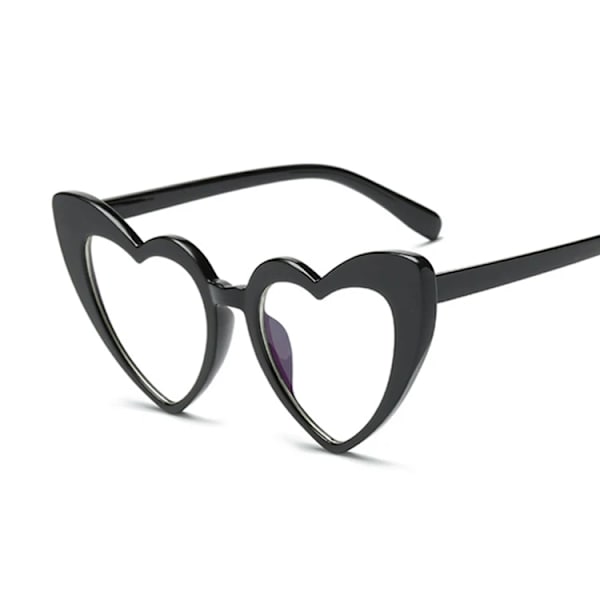 Hjärta Märke Designer Solglasögon Kvinna Lyxiga Plast Solglasögon Klassiska Retro utomhusglasögon Oculos De Sol Gafas Black