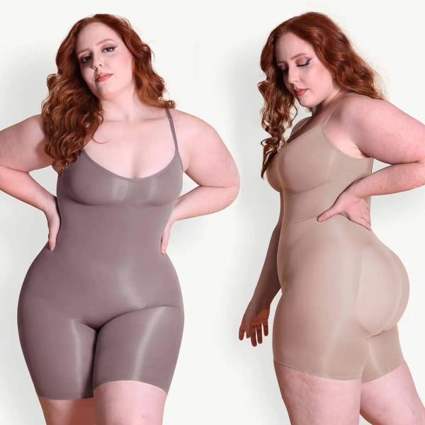 Skims Seamless Body Bodysuit Butt Lifter Shapewear Waist Trainer Body Shaper Snactch Waist Shapewear Fajas Olika nyanser Beige 3XL-4XL