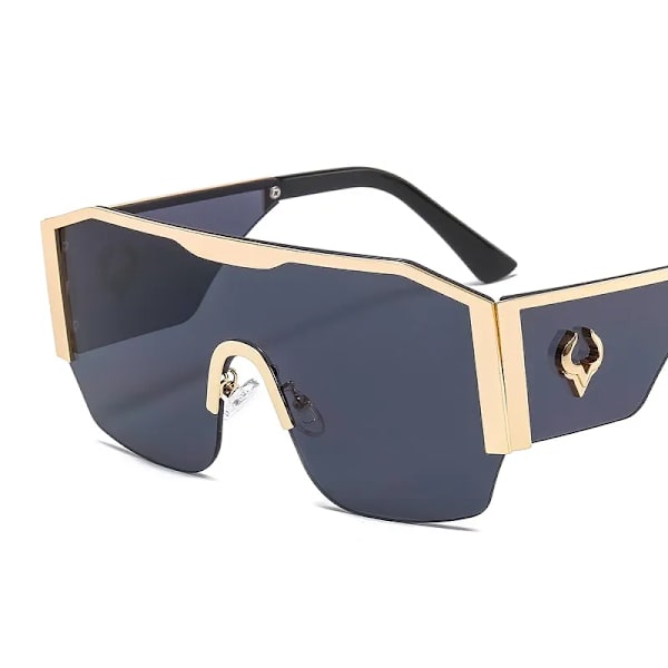 D&T 2021 New Fashion Shield Solglasögon Män Kvinnor Högkvalitativ Lyxgradienter Lins Bull Logo Brand Designer Hot Sell Solglasögon C1 Other