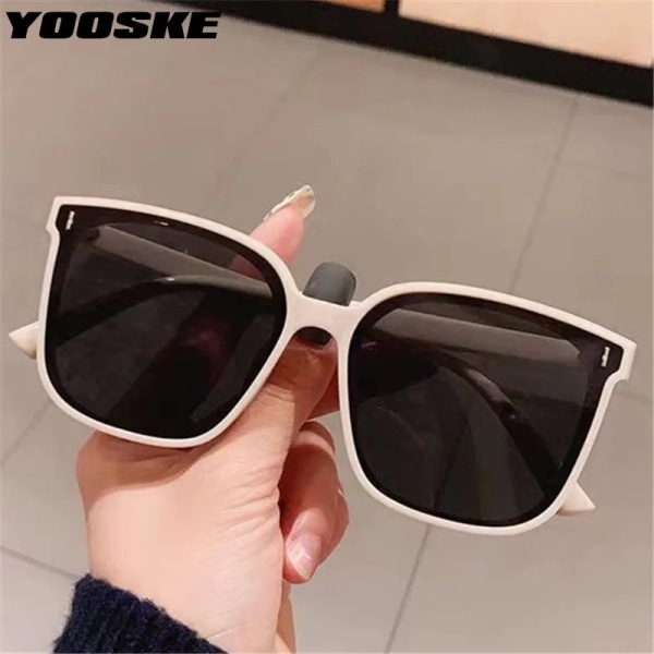 YOOSKE Retro polariserade solglasögon Herr Dam Populära fyrkantiga solglasögon Dam Svarta Glasögon Driver Goggles UV400 Spegel Leopard Unpolarized