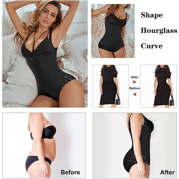 Latex waist trainer Reduktiv gördel magen slimmande slida Body Shapewear Kvinnor Butt Lifter Body Shaper Dragkedja Fajas Khaki M
