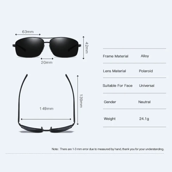 VEITHDIA Brand Designer Solglasögon Herr Körsport Polariserad UV400-lins Man Utomhus Solglasögon Glasögontillbehör 2458 black package C