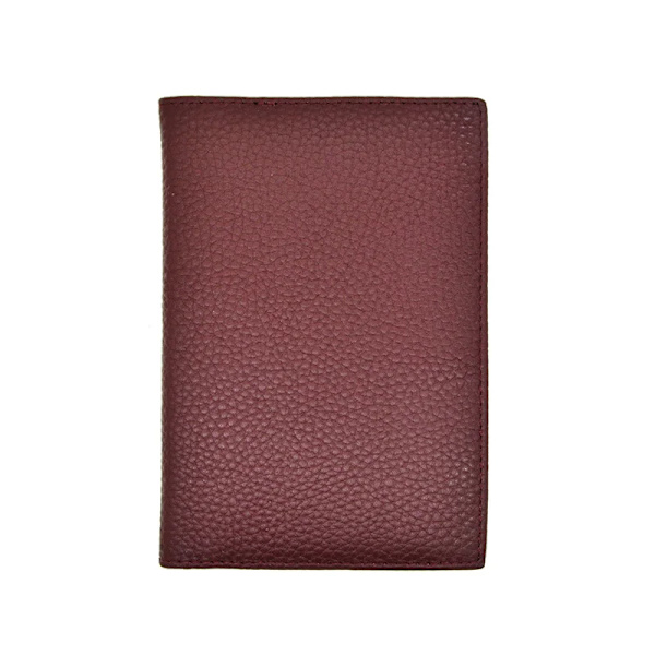 Passhållare i 100 % äkta läder Mjukt case Cover för passplånboken dark red
