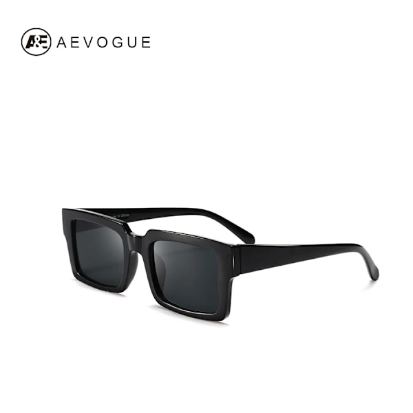 AEVOGUE Solglasögon Dam Rektangelbåge Transparent Brand Designer Retro Solglasögon Unisex fyrkantiga Brun UV400 AE0664 NO1 follow picture