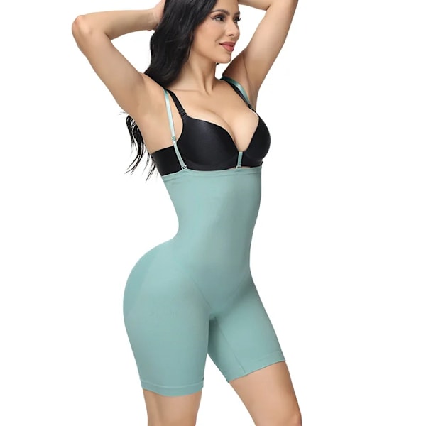 Sömlös elastisk kroppsformning Höftlyftande formbyxor Damunderkläder Korsett med hög midja Shapewear Black XL