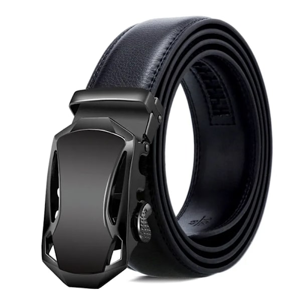 Ny stil 120 cm herrbälte med automatiskt spänne Lyxigt Casual Fashion Business Högkvalitativa midjeband i konstläder Roadster Black-120cm 120cm