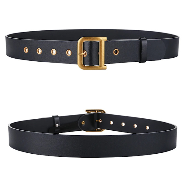 Mode Casual Unisex Nylon Canvas Tyg Bältesrem D Ring Spänne Midjeband Enfärgad Lång tygklänning Stickad midjeband blue