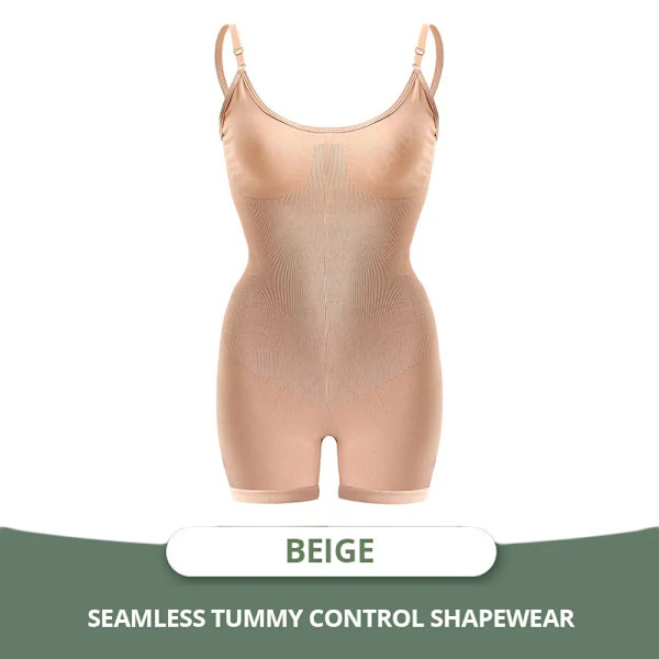 Flarixa bantningskorsett Kvinna Flat Belly Shapewear Kvinnor Helkroppsformare Sömlös rumplyftande Body Magkontroll Underkläder Beige M