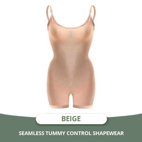 Flarixa bantningskorsett Kvinna Flat Belly Shapewear Kvinnor Helkroppsformare Sömlös rumplyftande Body Magkontroll Underkläder Beige XL