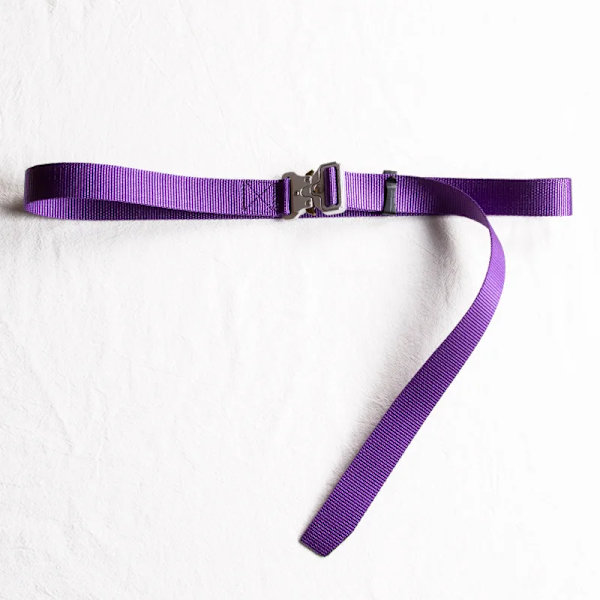Bälte Män Utomhus Jakt Metall Taktiskt bälte Multifunktionslegering Spänne Högkvalitativ Marine Corps Canvas Bälte för kvinnor 2.5cm Purple silve 100cm