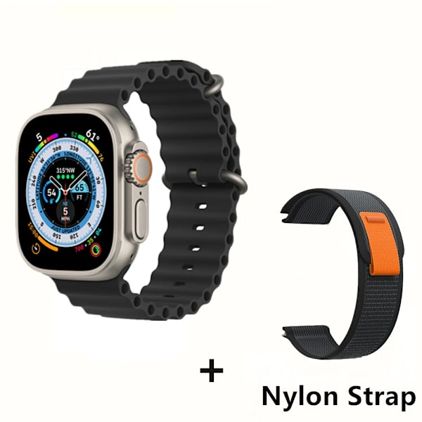 Smart Watch Ultra Series 8 NFC 49mm Smartwatch Herr Dam Bluetooth Call Vattentät Trådlös laddning HD-skärm för Apple BlackHY-BlackYJ