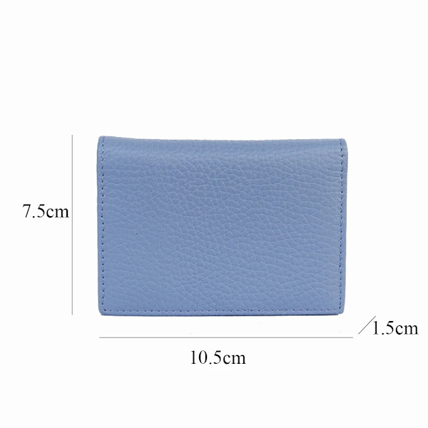 Visitkortshållare Dam Bifold Läder Kreditkortsfodral Case Anpassad Män Ko Äkta Läder violet