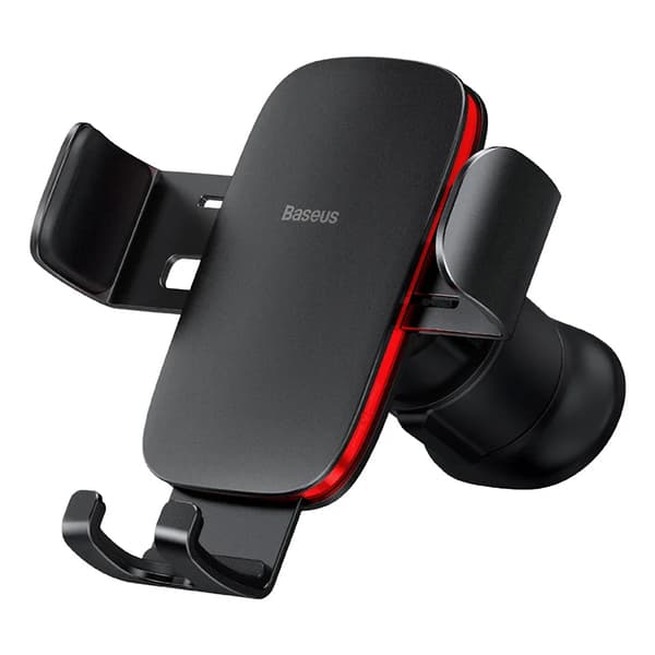 Baseus Biltelefonholder Gravity Auto Stand til kompatibel med Bilventil Universal til kompatibel med iPhone Samsung Telefon Support Bilmontering Silver