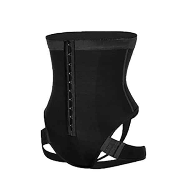 Manschett Tummy Trainer Kvinna Exceptionell Shapewear 2-I-1 Hög midja Höftlyft Kvinnlig Cuff Tummy Trainer Svart Nyligen Black L