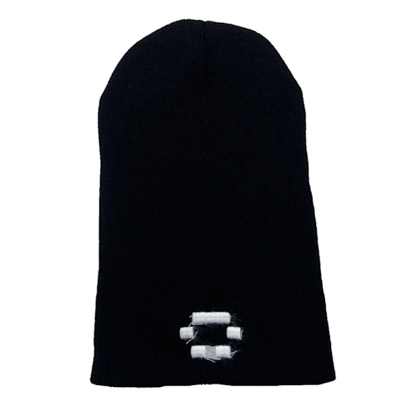 Unisex Stickad Skullies Vår Beanies Hatt För Kvinnor Män Dubbellager Kepsar Pojke Skidben Quackity Merch Las Nevadas Kalla Hatt BK
