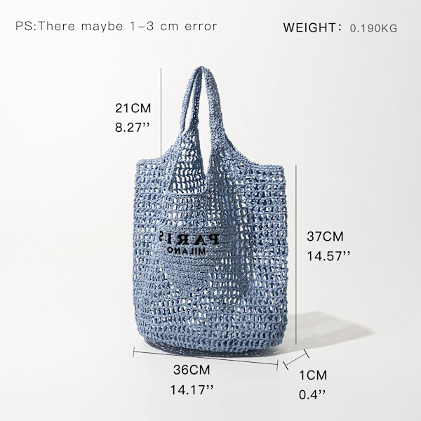 MABULA Lyxdesign Dam Flätad Raffia Halmväska Stor kapacitet Casual Tote Handväska Hollow Summer Beach Vacation Axelväska C