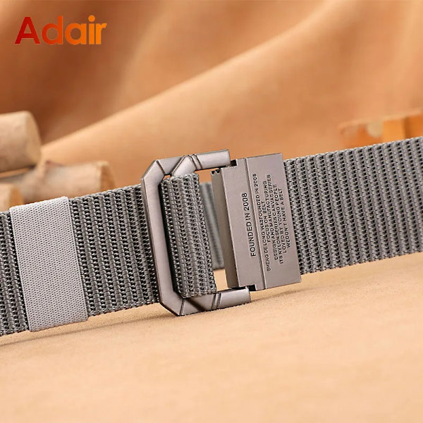 Män Casual Tyg Taktisk Webbing Bälten Nylon Canvas Jeans Bälte Army Midja Hög kvalitet Lyx Designer Military Strap HB009 Black 110cm