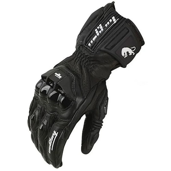 Professionella Motorcykelhandskar Röd Vit Off-Road Racing Motos Resistenta Utomhus Luvas Svarta Suvar Full Lång Stil Black M