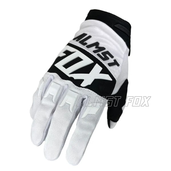 Almst Fox 2021 Vuxen Motocross Handskar Race Rider Mountain Bike Handskar ATV MX UTV BMX Enduro Motorcykel Offroad Guantes Unisex 09-White M