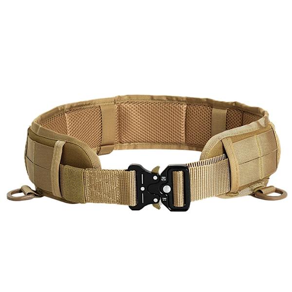 Arméstil stridsbälten Quick Release Taktiskt bälte Mode Män Canvas Midjeband Utomhus Jakt Kamouflage Midjerem 2021 Nytt Khaki 125cm
