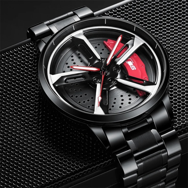 Original 3D Real Man-klockor Vattentät watch Watch Quartz Herrsportklockor För Herrklocka Herrspinnklockor Land Rover-Green-W