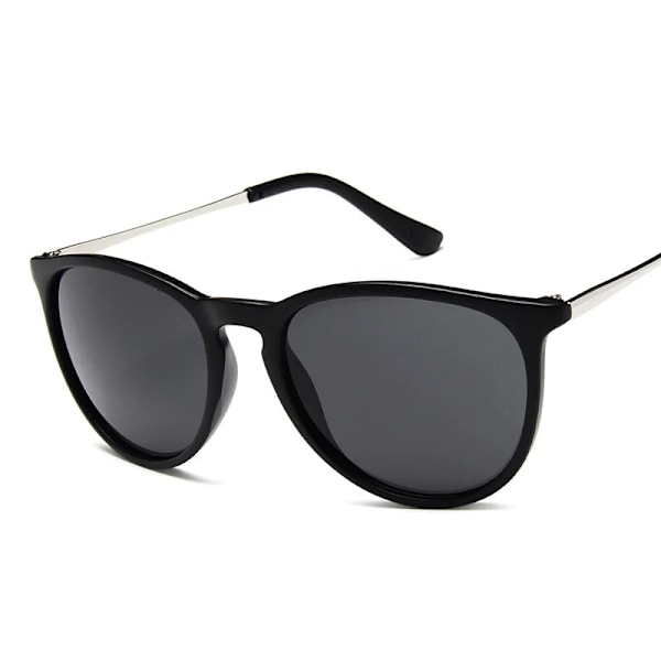Vintage Cat Eye Solglasögon Kvinna Märkesdesigner Retro Mirror Solglasögon Damglasögon Mode Körskydd Oculos De Sol Sand Black Other
