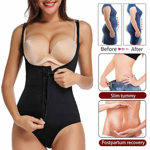Efter födseln Gravidkläder Efter förlossningen Närmast Midja Bantning Body Kvinnor Magkontroll Underkläder Rumplyftare Trosor Beige XL