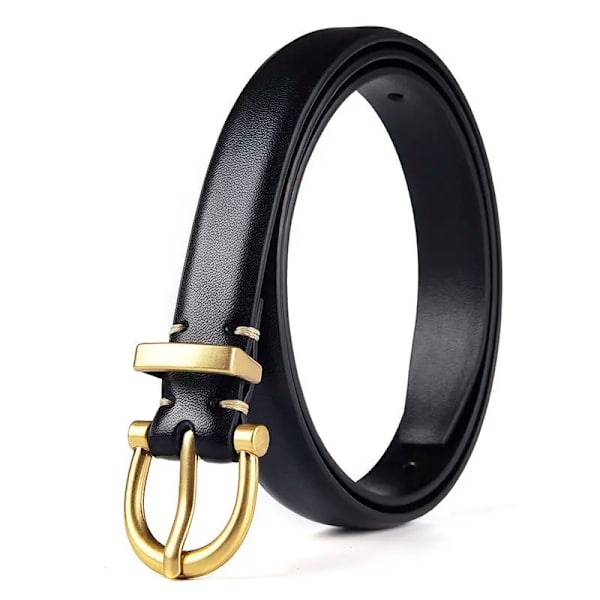 Lyxdesigner kvinnor Bälte Äkta Läder Dammode Metall Bälte Spänne Midjeband 3 färger Hög kvalitet Trend Bälte Dam Nytt apricot 100cm