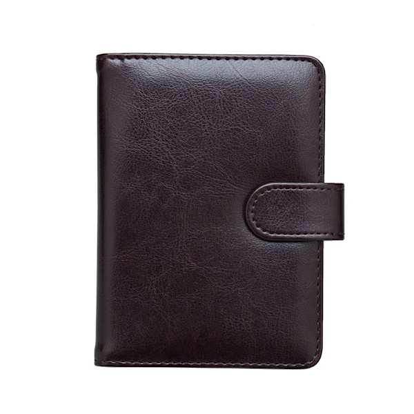 Mode Kvinnor Män Case Multifunktions PU-läder Haspplånböcker Affärsresor Cover Kontantmyntplånböcker Coffee