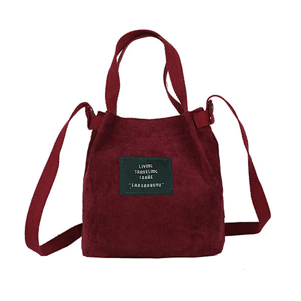 Kvinnor Manchesterväska Bolsa Feminina Axelväska Lyx Designer Shopping Casual Damväskor Kvinnlig bomullsdragkedja Handväskor C Claret 26x23x10cm