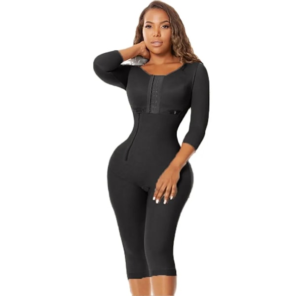 Korsett för kvinnor Postoperativ BBL med behå Hög kompression Stark kontroll Helkroppsformare Skims Shapewear Fajas Colombianas Black XL