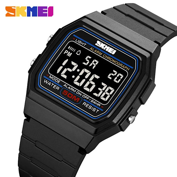 SKMEI Klockor Herr Alarm Chronograph LED Herr SKMEI Toppmärke Lyx Sport Klockor För Herr Armbandsur Relogio Masculino gold