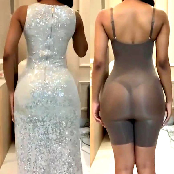 Body Shaper Fajas Colombianas Seamless Dam Bodysuits Slimming Waist Trainer Shapewear Push Up Butt Lifter Magkontroll Korsett apricot with shorts M